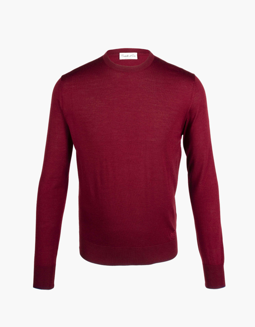 Castello d'Oro Red Round Neck Jumper image